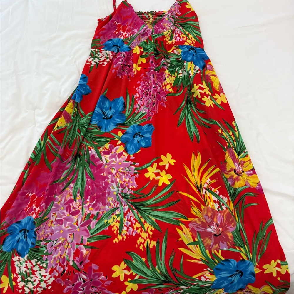 Show Me Your MuMu Red Floral Midi Dress